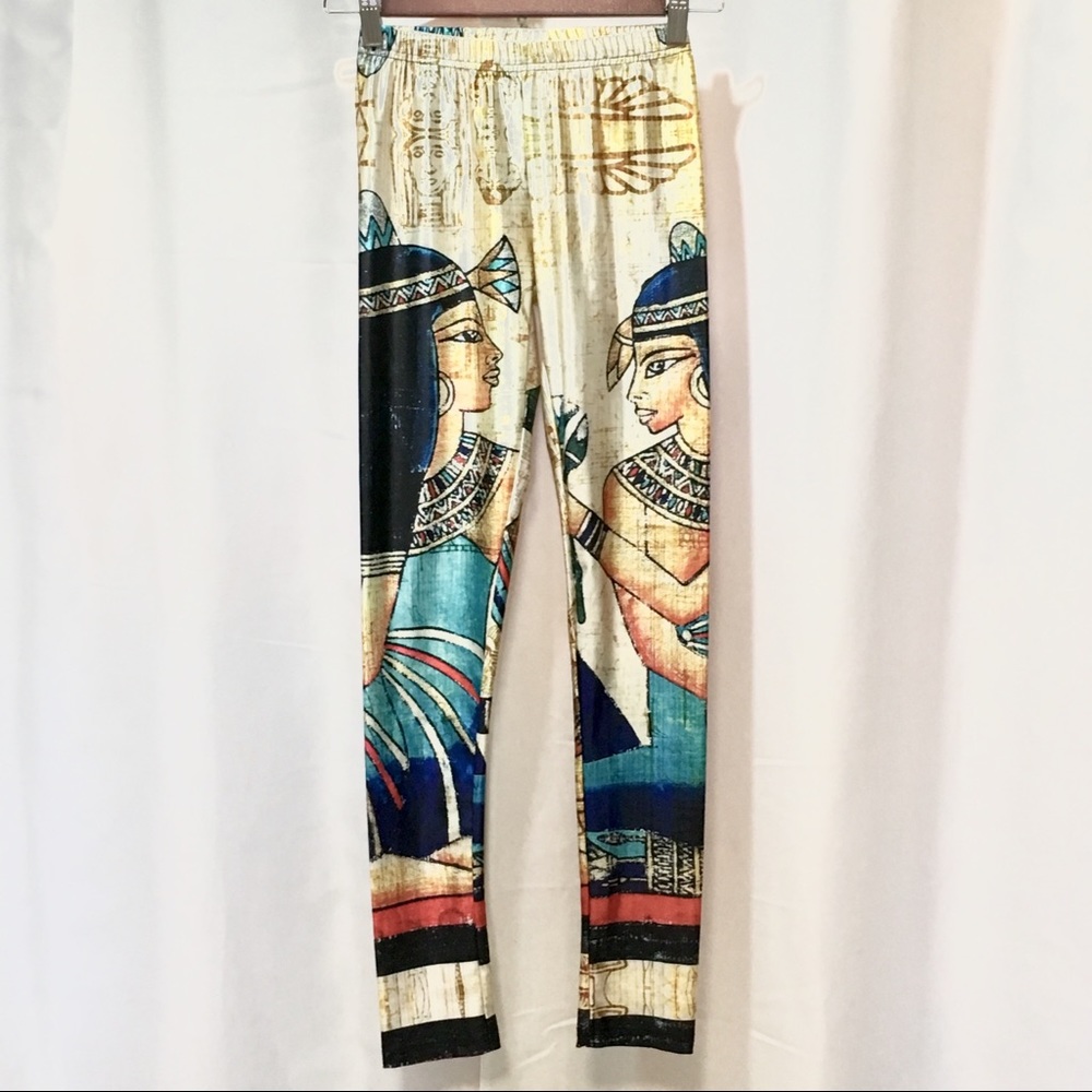 Black Milk Yoga Leggings Pharaoh Graphics - Picture 2 of 5